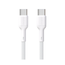 Dudao 65W USB-C zu USB-C Schnelladekabel 1m - Weiß (L9C_White 1M)