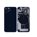 Akkudeckel inkl. NFC und Kamerarahmen kompatibel mit Apple iPhone 14, Midnight (Pulled)