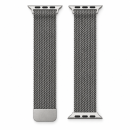 starfix Milanese Mesh Edelstahl Armband kompatibel mit Apple Watch 45/44/42 mm, silber