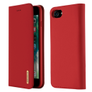 Dux Ducis Wish Series Echt Leder Flip Wallet Tasche Schutz-Hülle Cover für iPhone Xs Max rot