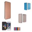 starfix Flip Wallet Tasche Schutz-Hülle Cover für Samsung Galaxy A6 (2018) mit Kartenfach, rosegold