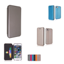 starfix Leder Flip Wallet Tasche Schutz-Hülle Cover für Samsung Galaxy S10 Plus silber