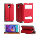 HDD Design Flip Tasche Samsung Galaxy J1 2016 Rot Magnet Serie